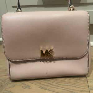 Michael Kors Blush Satchel with Gold Accents